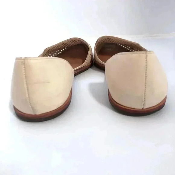 Dolce Vita Laynie D'Orsay Cream Leather Pointed Toe Flats Sandal Size 7.5 - Picture 5 of 12